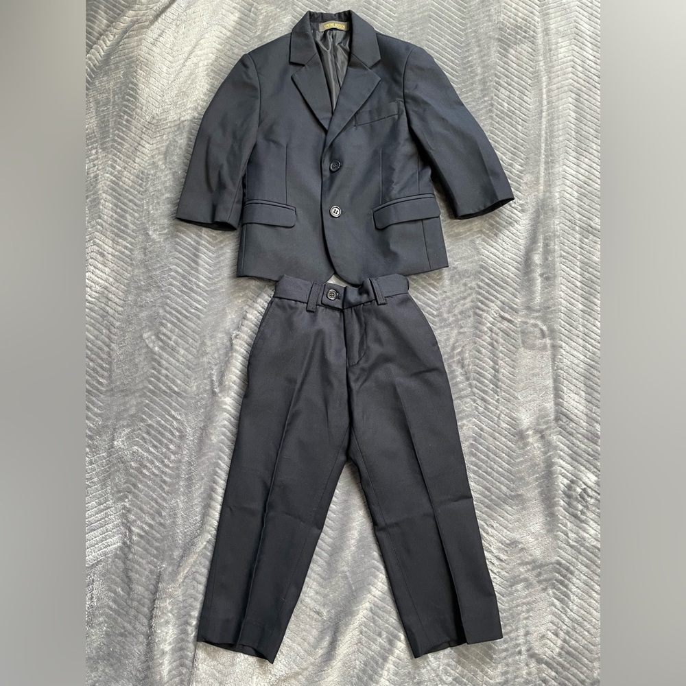 Boys Spring Notion 2 Piece Suit Set Navy Blue 2T
